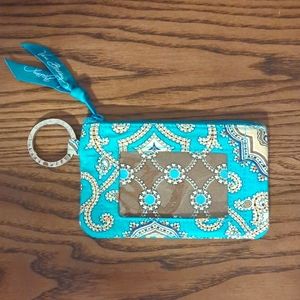 Vera Bradley Total Turquoise ID Wallet